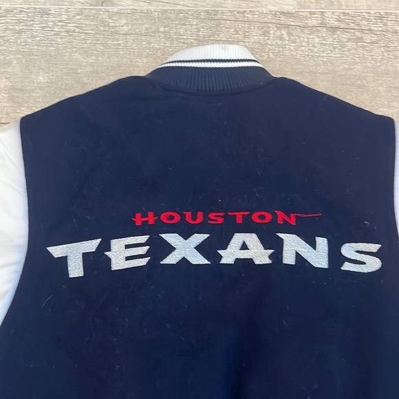 Houston Texans Reebok Jacket Size S (8) / CH (8) Color: Blue RN 67891 - Picture 15 of 15